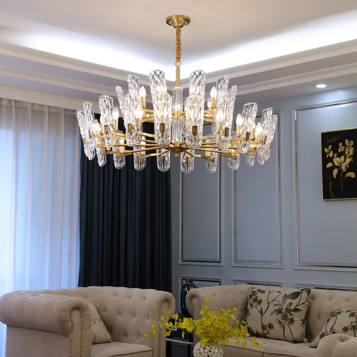 Modern LED Luxury Ceiling Chandeliers Lights For Living Room Restaurant Bedroom Kitchen Hotel Indoor Glass Lustre Lampara techo