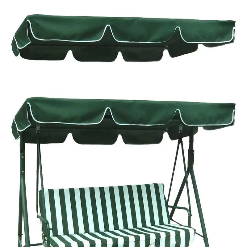 Porch Swing Canopy Replacement Sun Shade Swing Seat Chair Cover Garden Porch Patio Chair Awings Rainproof Patio Pavilion Replace