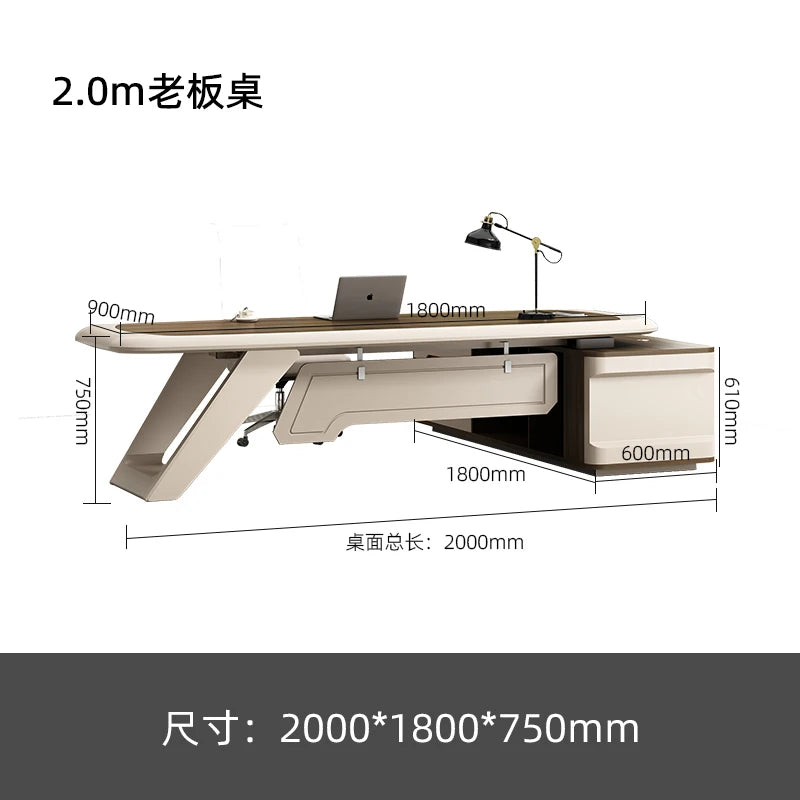 Study Computer Desk Organizer Reception Luxury Executive Vanity Office Desk Drawers Modern Mesa De Escritorio Desk Accessories