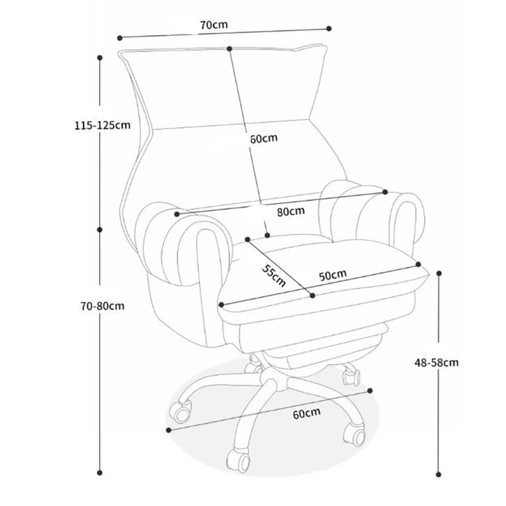 Nordic Ergonomic Office Chair Comfortable Luxury Swivel Modern Gaming Chair Relax Cute Comfy Fauteuil De Bureau Desk Chair