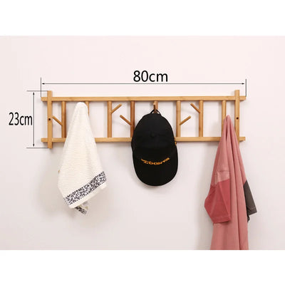 Rail Door Folding Coat Rack Outdoor Wooden Clothes Rack Hallway Nordic Recibidor De Entrada Mueble Nordic Furniture WWH200YH