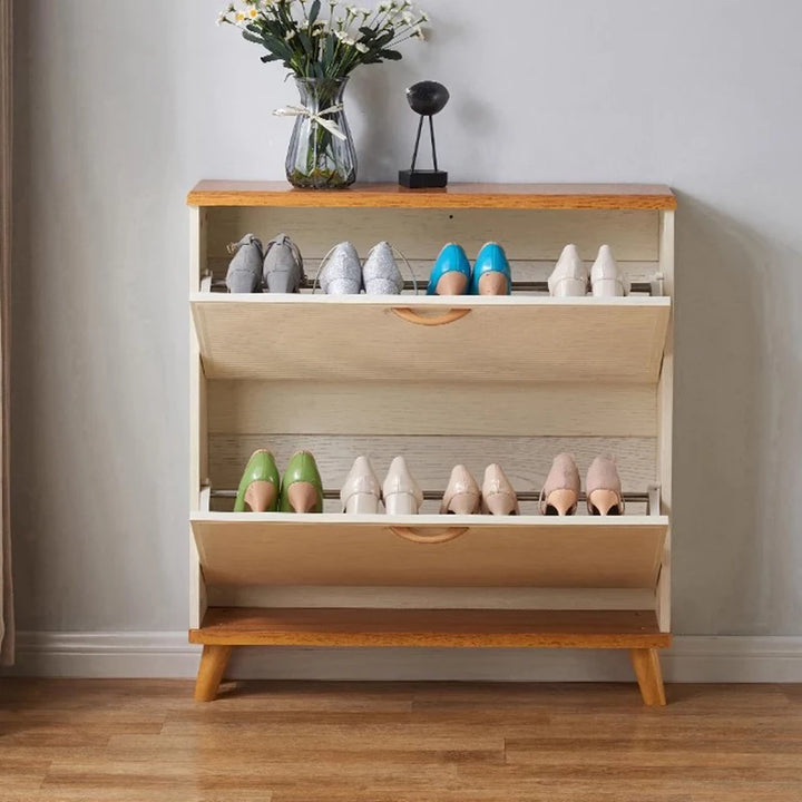 Wooden Organizer Shoe Rack Narrow Cabinet Portable Shoe Rack Relaxing Nordic Interior Muebles Para El Hogar Maderaa Furniture