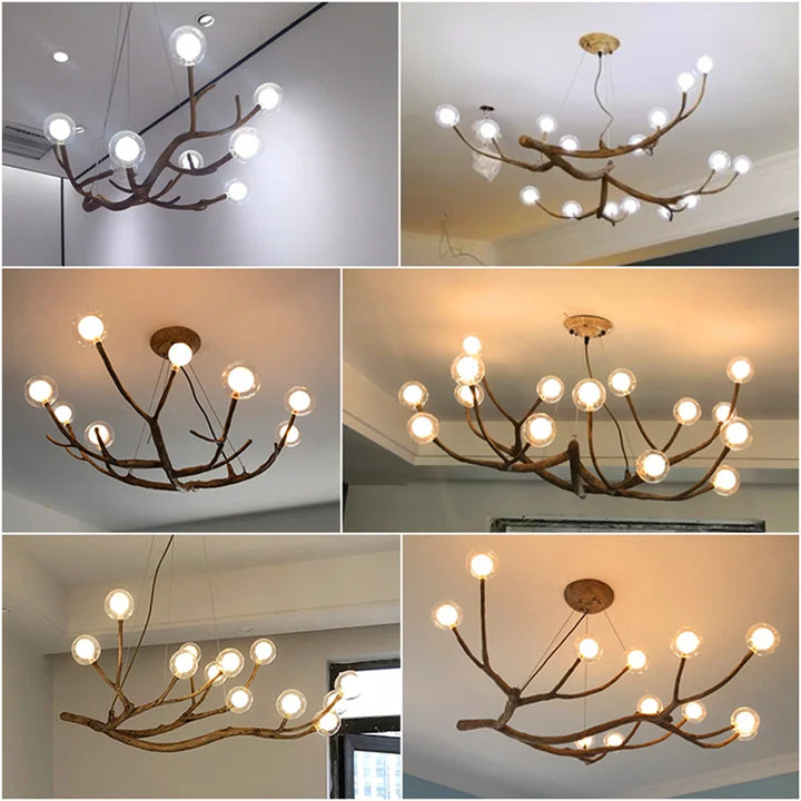 Led Chandelier Designer Magic Bean Lights Modern Personality Chandeliers Living Bedroom Lustre Moderno Branch Art Molecular Lamp