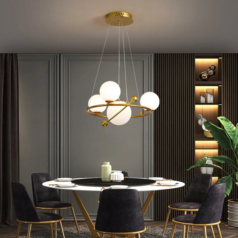 Nordic Modern Atmosphere Magic Bean Pendant Ceiling Lamp Living Room Suspension Restaurant Creative chandeliers Light Fixtures