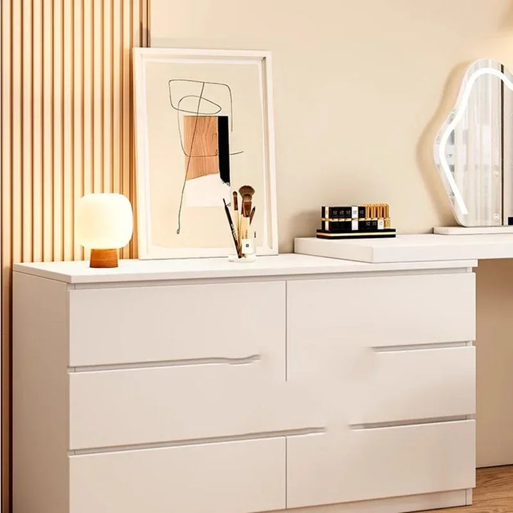 Men Baby Mirror Dresser Table Beige Waterprrof White Storage Dressing Table Wood Women Coiffeuse De Chambre Bedroom Furniture