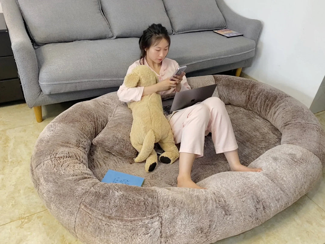 New Human Dog Bed Extra Large Removable and Washable Pet Products Pocket Design Beanbag Sofa Premium Plush Giant Cat and Dog Mat