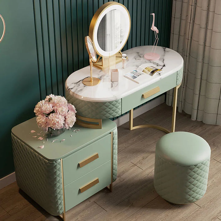 Girls Storage Dressing Table Luxury Nordic Drawer Makeup Dressing Table Desk Home Coiffeuse De Chambre Furniture Decoration