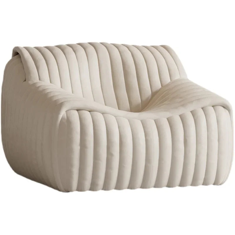 Nordic Warm White Sofa Bean Bag Design Minimalist Sofa Caterpillar Luxury Leisure Living Room Chaises De Salon Furniture