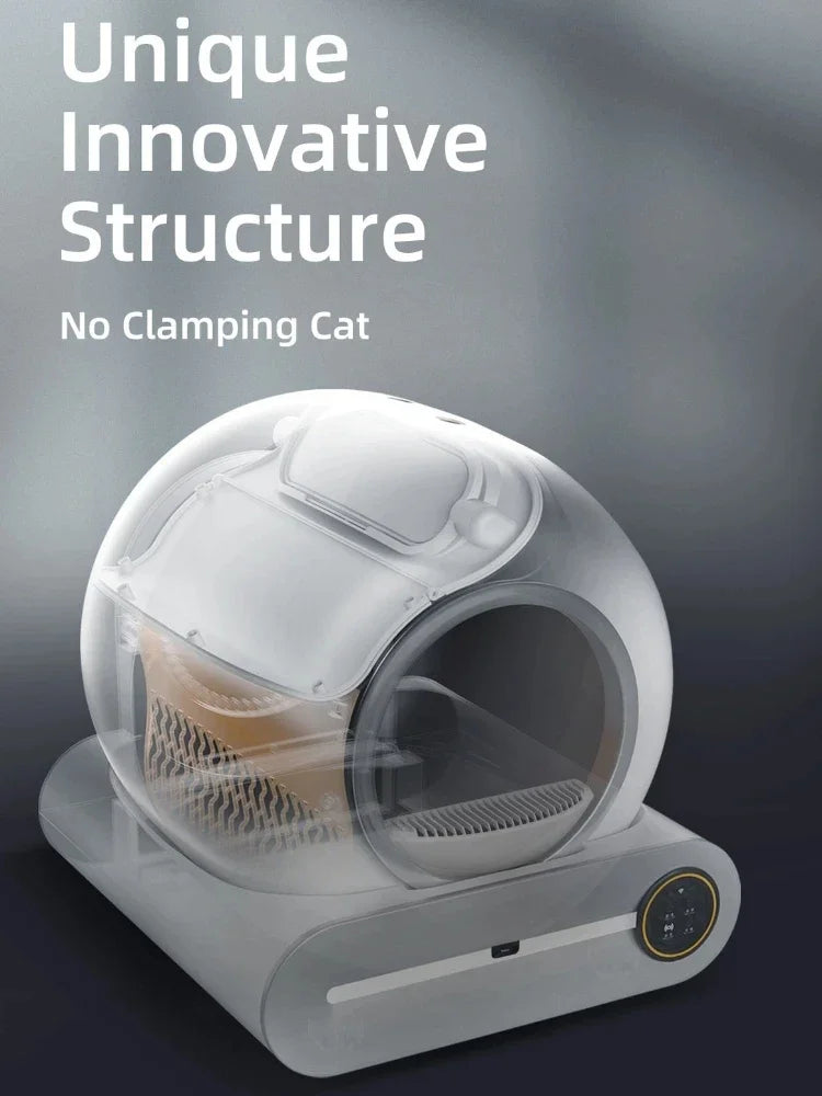 Tonepie Automatic Smart Cat Litter Box Self Cleaning 65L App Control Pet Cats Toilet Litter Tray Ionic Deodorizer Arenero Gato