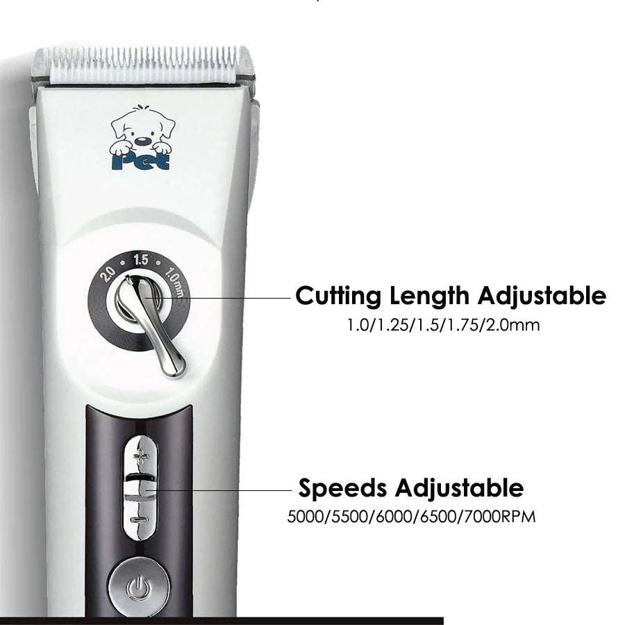 New CP9700 Dog Hair Clipper Rechargeable Pet Trimmer 5 Speeds Dog Clippers Electrical Cat Grooming Shaver Haircut Machine