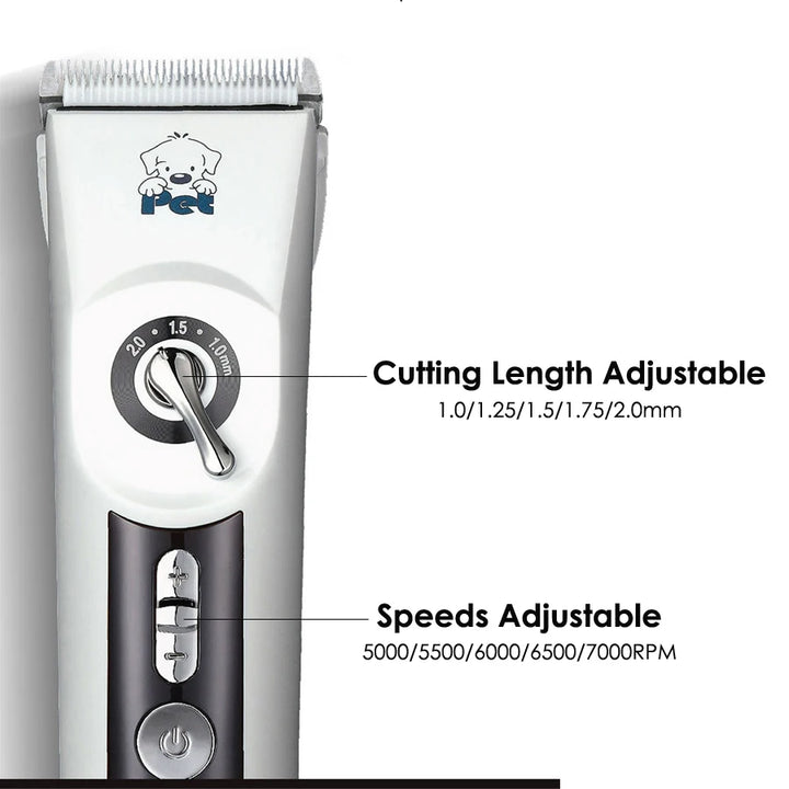 New CP9700 Dog Hair Clipper Rechargeable Pet Trimmer 5 Speeds Dog Clippers Electrical Cat Grooming Shaver Haircut Machine