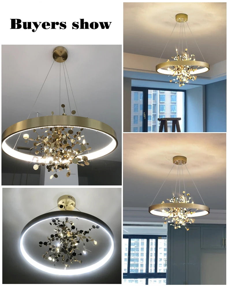 Dining room chandelier home decoration ceiling chandelier creates living room LED lighting bedroom room decoration chandelier