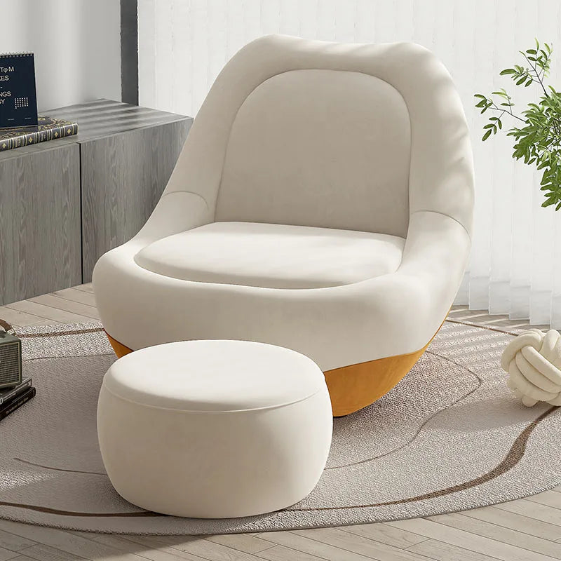 Japanese Relax Living Room Sofas Sponge Single Reception Curved White Sofa Funda Quilted Salas Y Sofas Muebles Furnitures Modern