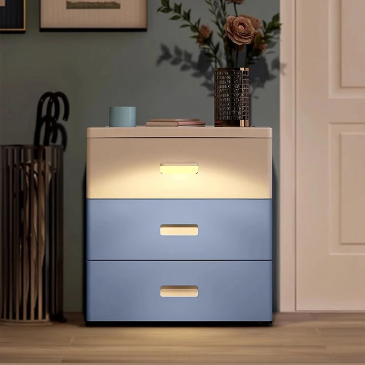 Luxury Drawers Nightstands Vintage Cute Center Design Narrow Nightstands Multifunctional Makeup Table De Chevet Home Furniture