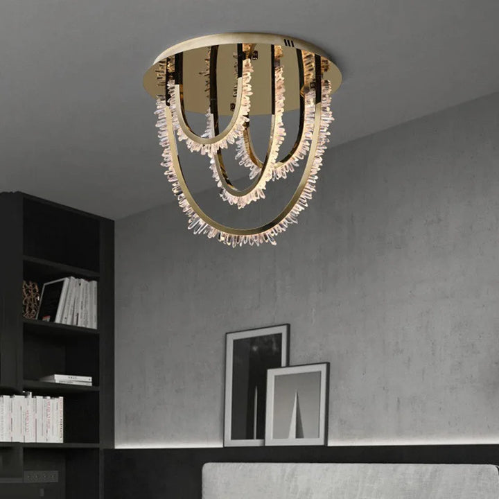 Postmodern Crystal Creative LED Ceiling Lamp Home Decor Luxury Lampara De Techo Designer Ceiling Light for Living Room Bedroom