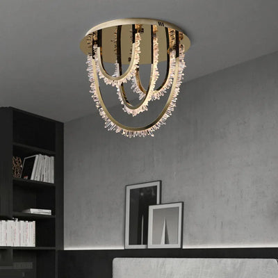 Postmodern Crystal Creative LED Ceiling Lamp Home Decor Luxury Lampara De Techo Designer Ceiling Light for Living Room Bedroom