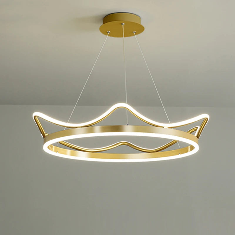 Nordic LED Chandeliers Children's Room Pendant Hanging Lighting Fixtures Gold Pink Home Indoor Kithcen Bedroom Decoration Lamps