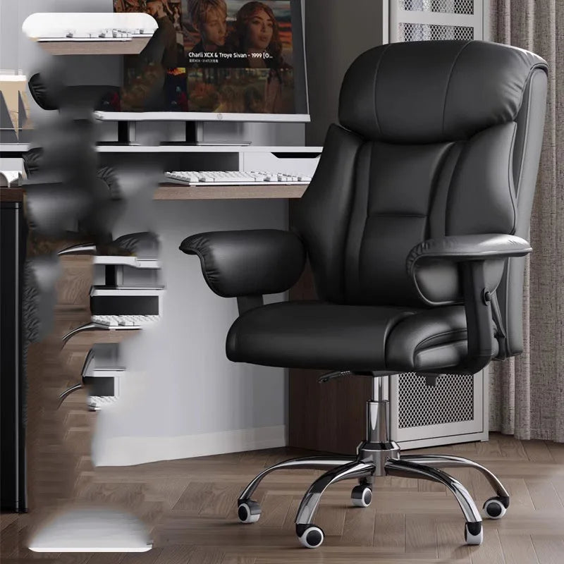 Modern Ergonomic Computer Office Chair Desk Office Arm Living Room Game Chair Swivel Vanity Sillon Individual Office Furniture