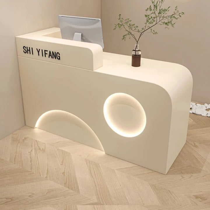 Minimalist Reception Desks Clothing Store Cashier Barber Shop Counter Beauty Salon Stockescritorios Beauty Salon Furniture