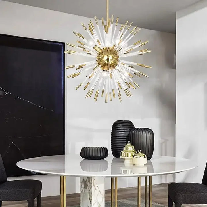 Modern Dandelion Chandelier Creative Sputnik Pendant Lamp For Living Room Bedroom Indoor Decor Nordic LED Ceiling Chandelier