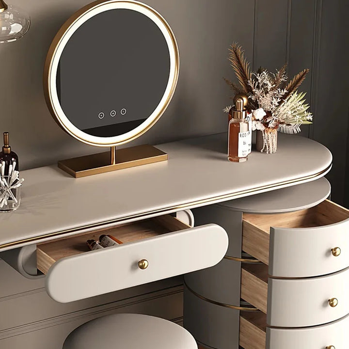 Makeup Nightstands Dressers Bedroom Vanity Coffee Mobile Computer Console Dressers Storage Tocador Maquillaje Furniture HDH