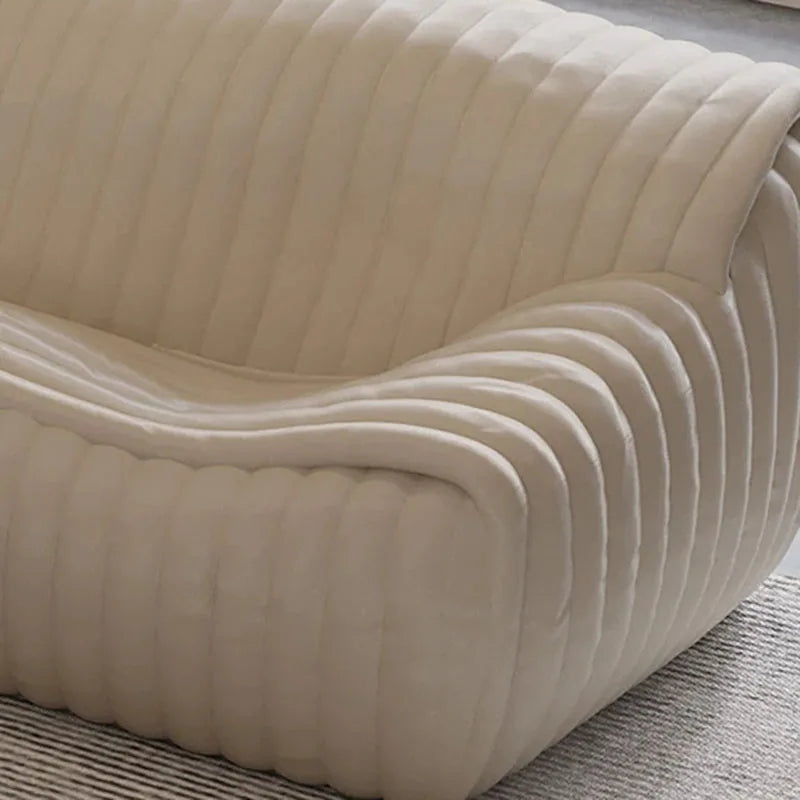 Nordic Warm White Sofa Bean Bag Design Minimalist Sofa Caterpillar Luxury Leisure Living Room Chaises De Salon Furniture