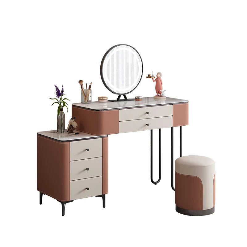 Makeup Mirror Dressers Desk Light Console Coffee Organizer Dressers Storage Drawers Coiffeuse De Chambre Home Furniture WJ25XP