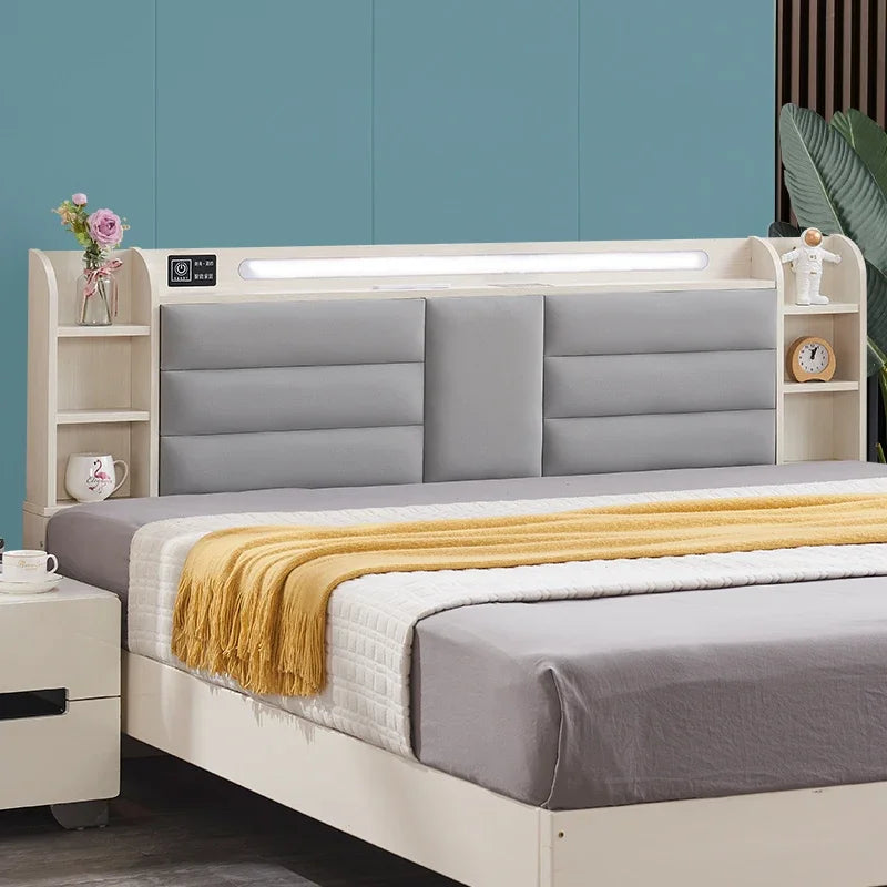 Nordic Storage Headboards Aesthetic Double Lounge Platform Headboards Queen Modern Muebles Para El Hogar Bedroom Furniture