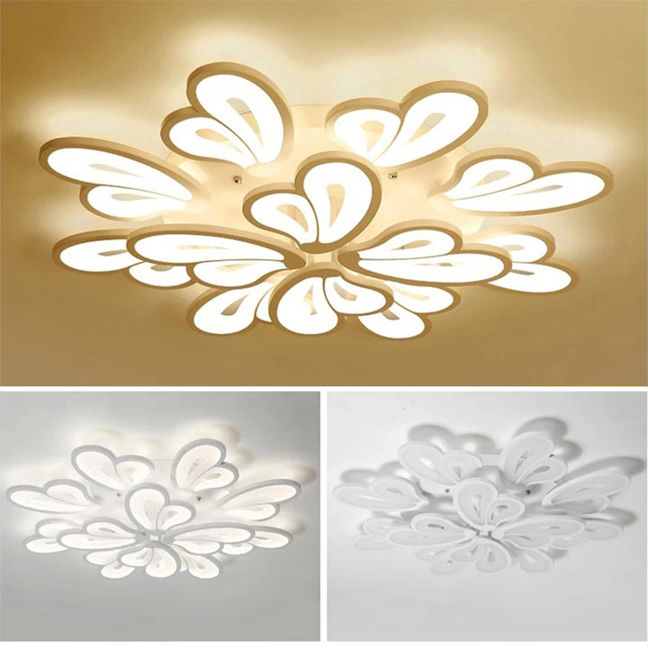 New LED Chandelier Lights Remote Control Used In Living Room Bedroom Dining Room Decor Modern Butterfly Acrylic LED Ceiling Lamp