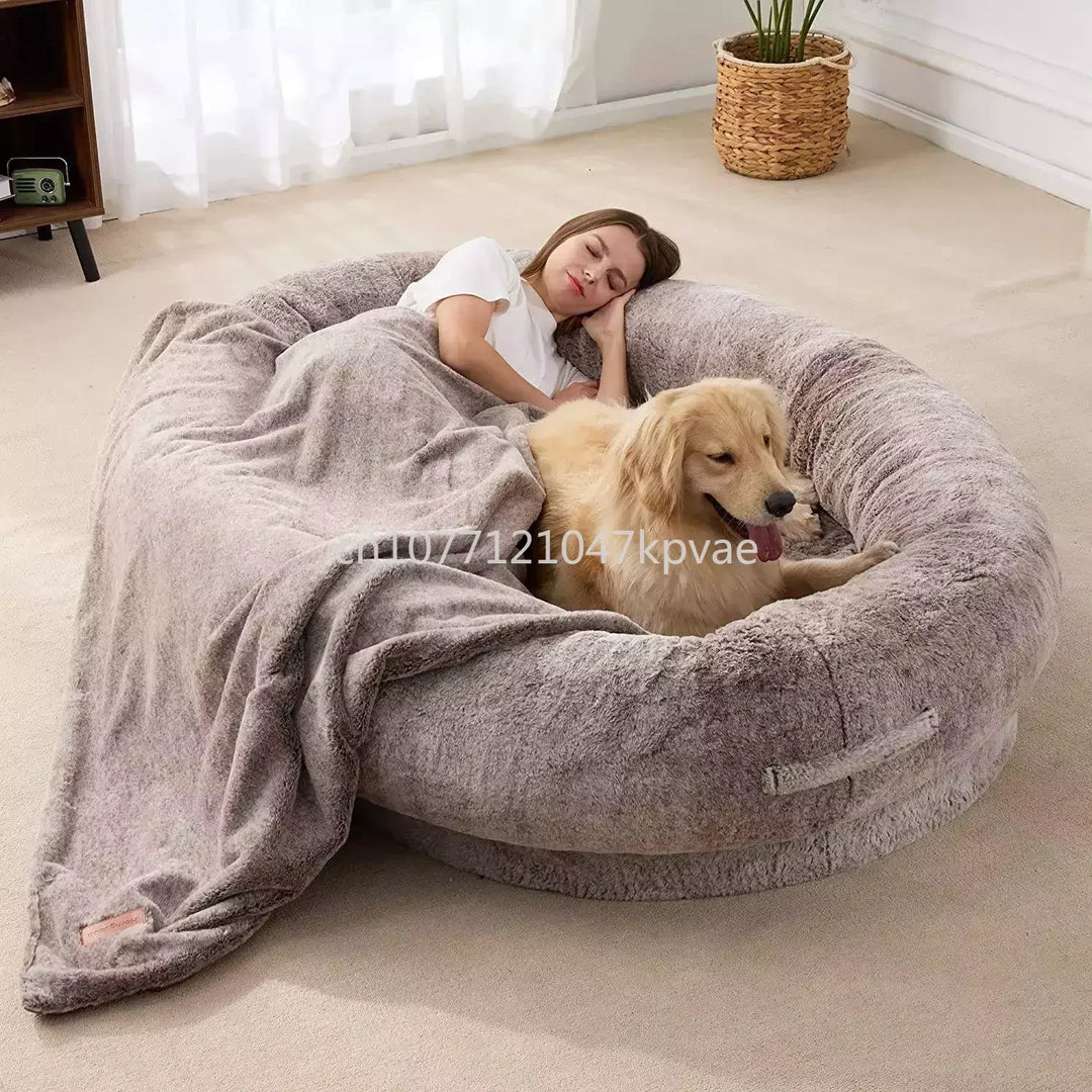 Pet Mat Sofa Dog Bedding Calming Furniture Protector Adult Sized Human Dog Bed Fluffy Pet Bed Long Plush Luxury Designer Dog