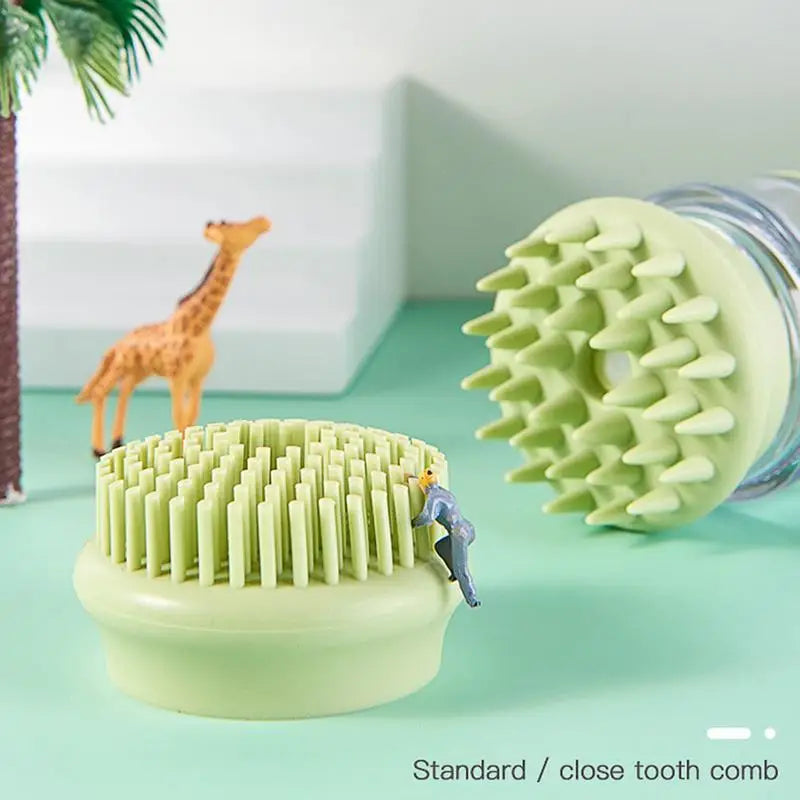 Silicone Pet Shampoo Brush Dog Cat Brush Comb with Shampoo Hole cats dogs Shower Grooming supplies Pet Accessories for home