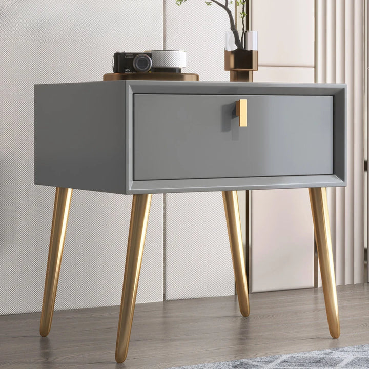 Solid Wood Bedside Table Luxurious Simple Modern Design Bedroom Bedside Table Aesthetic High Quality Criado Mudo Home Furniture