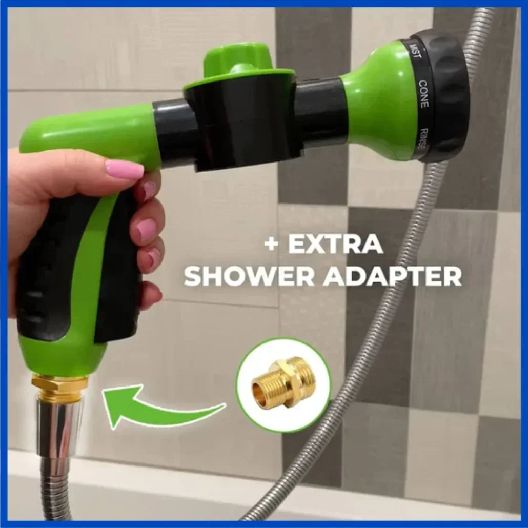 Dog Spray Shower Gun High-pressure Nozzle Hose 3 Mode Adjustable Pet Wash Cleaning Bath Water Foam Soap Sprayer Dog Clean Tool