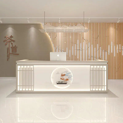 Checkout Store Beauty Reception Desks Salon Counter Luxury Advisory Check Out Advisory Store Consul Theke Rezeption Accessories