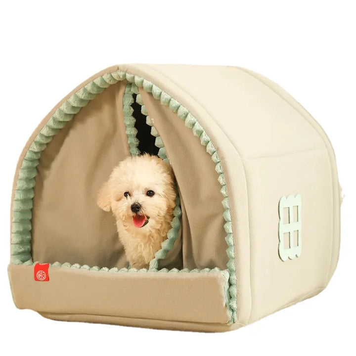 INS winter fluffy dog house, family living room, pet warm house, pet supplies