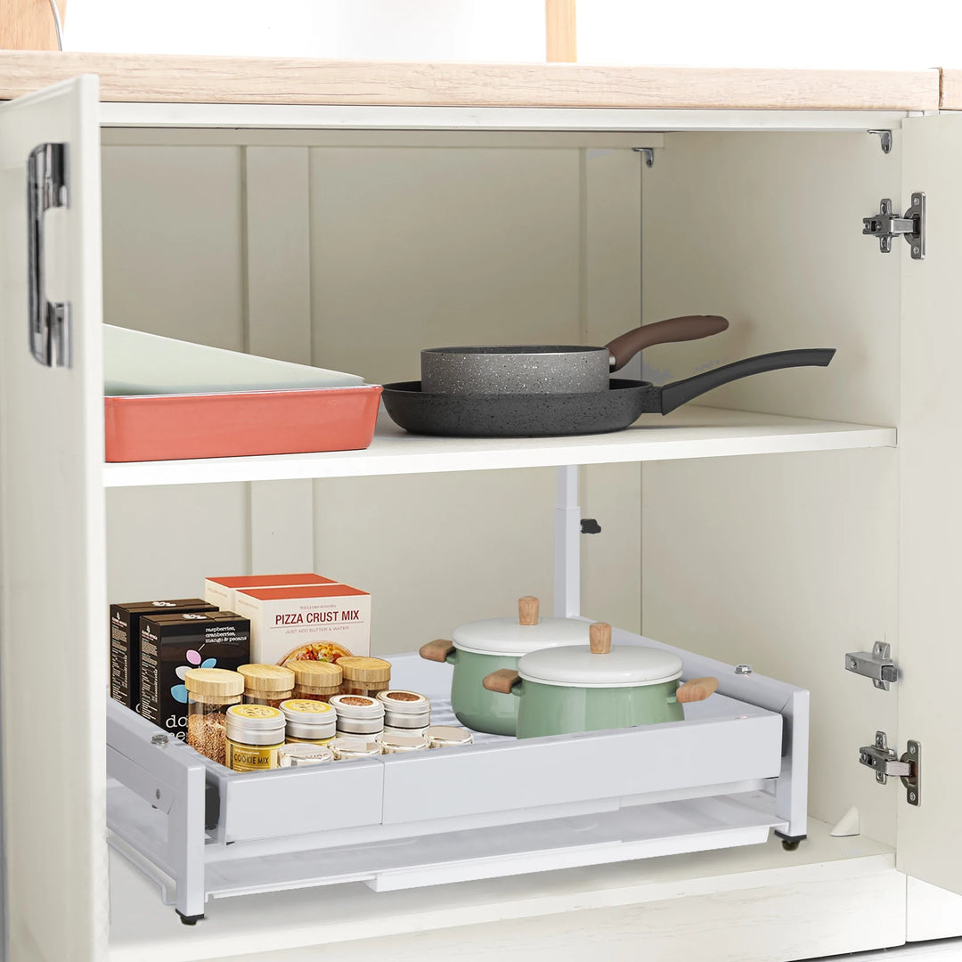 Heavy Duty Pull out Cabinet Organizer, Expandable under sink organizer