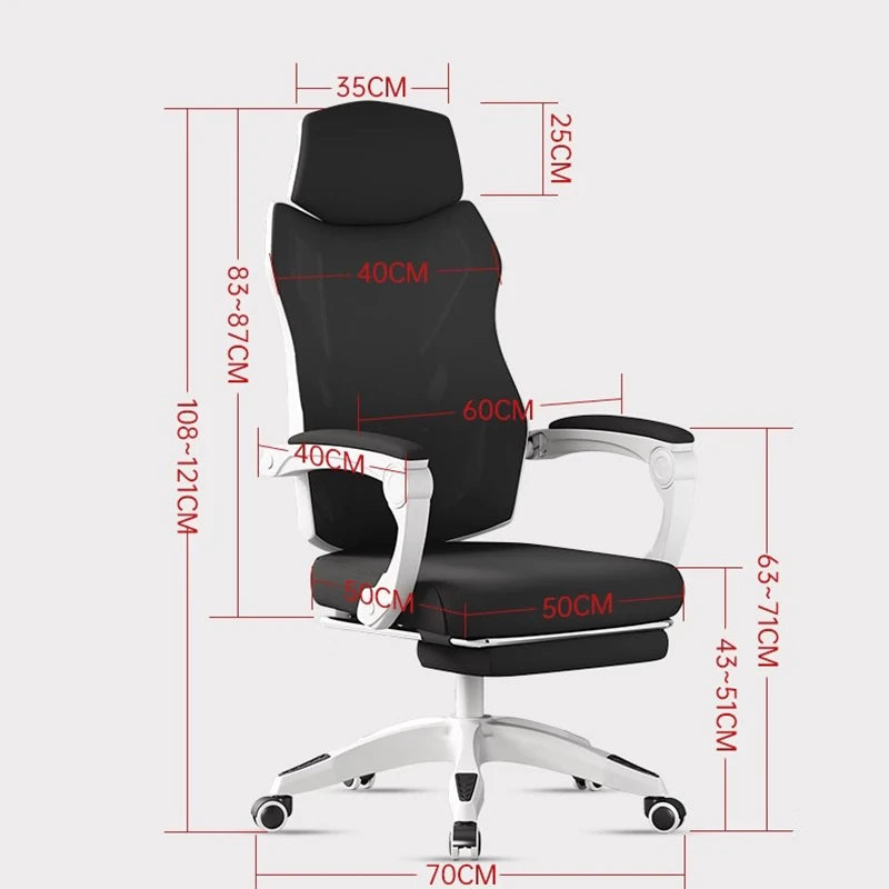 Footrest Wheels Gaming Chairs Ergonomic Back Designer Recliner Gaming Chairs Creativity Arm Sillas De Oficina Furnitures