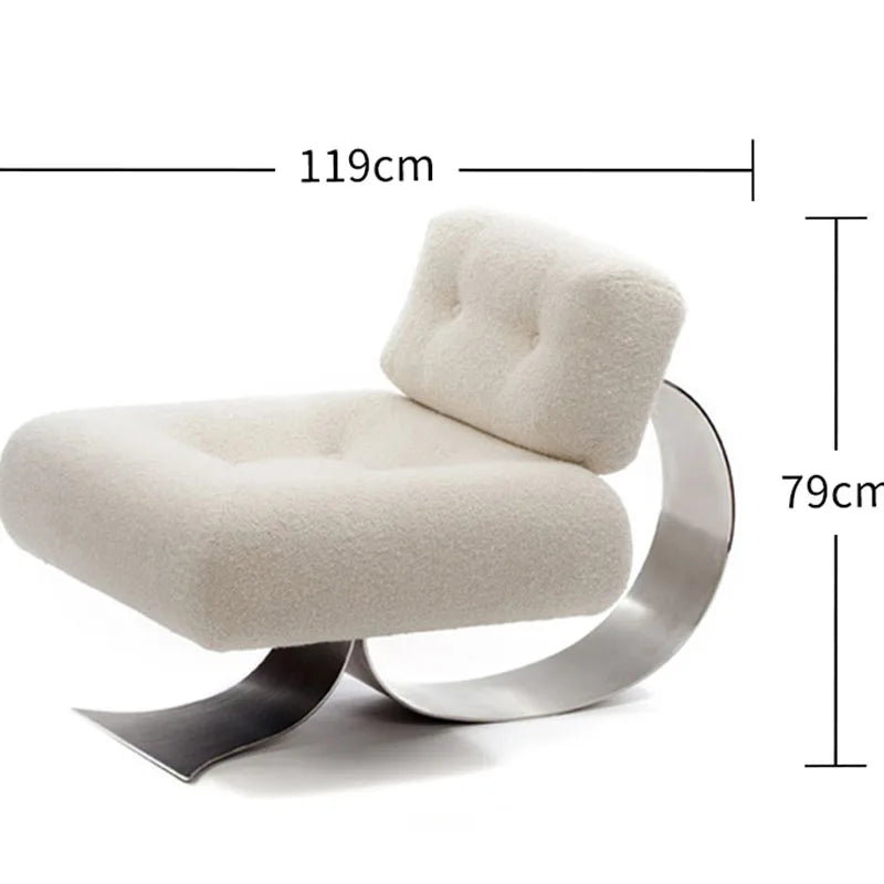 Designer Bedroom Sofa Small Lounge Luxury Floor Minimalism Sofa Leisure Read Living Room Fauteuils De Salon Postmodern Furniture