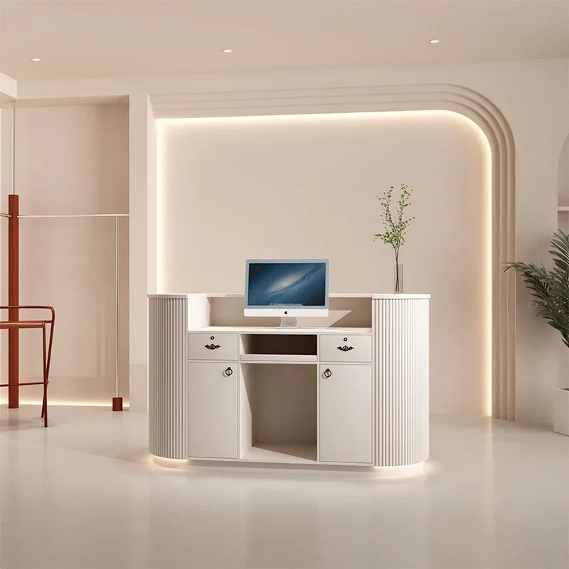 Executive Front Reception Desks Luxury Cashier Commercial Shop Reception Desks