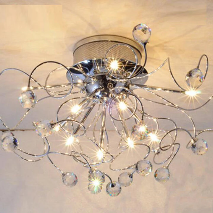 hot selling crystal ceiling chandelier  light AC 110v  220v lustre bedroom lamp