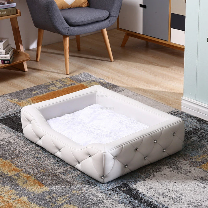 Light Luxury with Drill Dog Beds Pet Small Dog House Four Seasons Universal Dirt-resistant Waterproof Pet Supplies Home Dog Mat