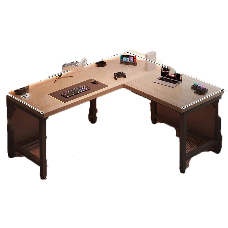 Wooden Computer Desk L Shaped Space Savers Organizer Multifunctional Table Room Gamer Escritorio Oficina Office Furniture