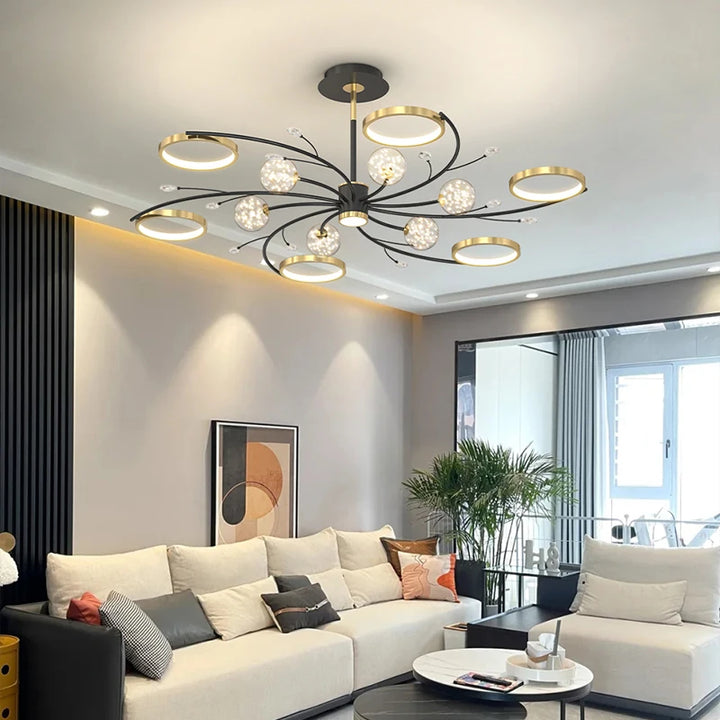 LED Pendant Chandeliers Ceiling Light For Living Room Bedroom Ceiling Light With Remote Control Home Indoor Lighting Decor Lamps