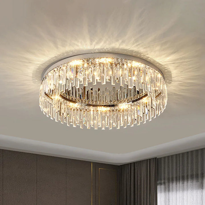 Modern Ceiling Lamp Luxury Home Decoration Bedroom Dining Living Room Crystal Pendant Lighs Ring Light Led Glossy Chandelier