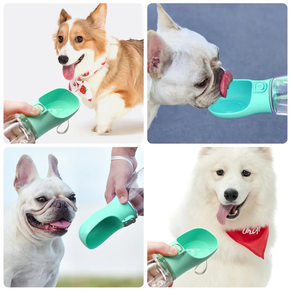 Portable Dog Water Bottle For Small Large Dogs Cat Outdoor Leakproof Walking Drinking Bowls Chihuahua French Bulldog Supplies 10d