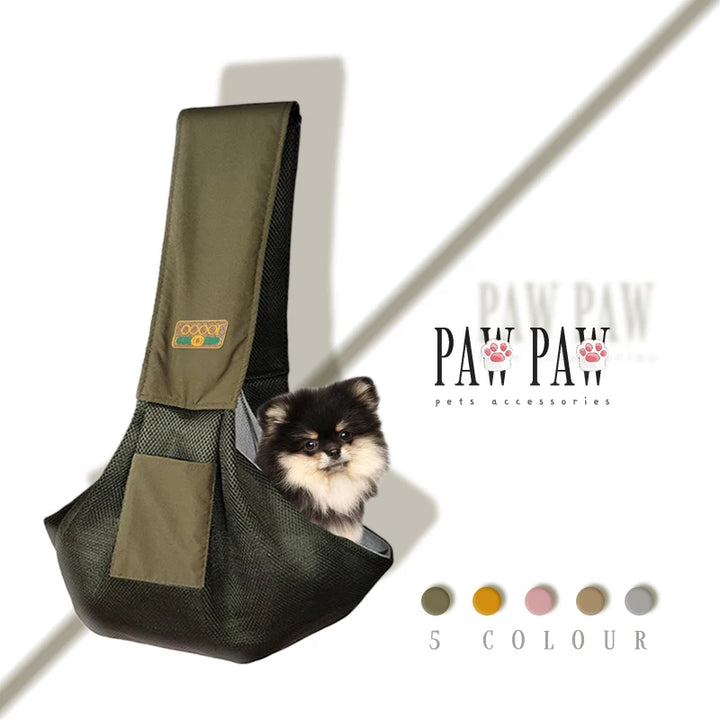 PawPaw Luxury Summer Pet Slings Cat Carrier Portable Bag Light Convenient Breathable Pets Travelling Fashion Picnic Accessories