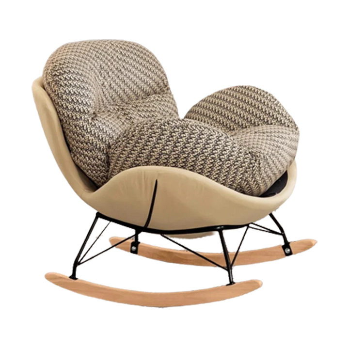 Rocking Lounge Chairs Room Nordic Lazy Sofa Designer Bedroom Chairs Wood Recliner Adults Muebles De La Sala Home Furniture