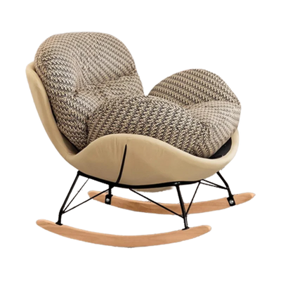 Rocking Lounge Chairs Room Nordic Lazy Sofa Designer Bedroom Chairs Wood Recliner Adults Muebles De La Sala Home Furniture