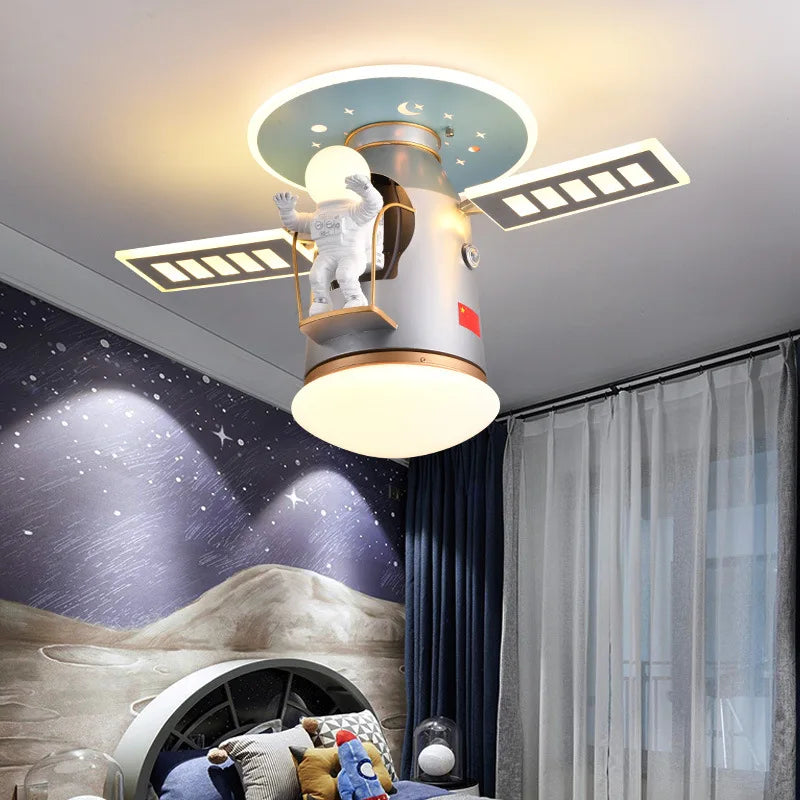 Modern led ceiling lights for children kids room lamparas de teco Cartoon Space LED ceiling lamp for boys baby room