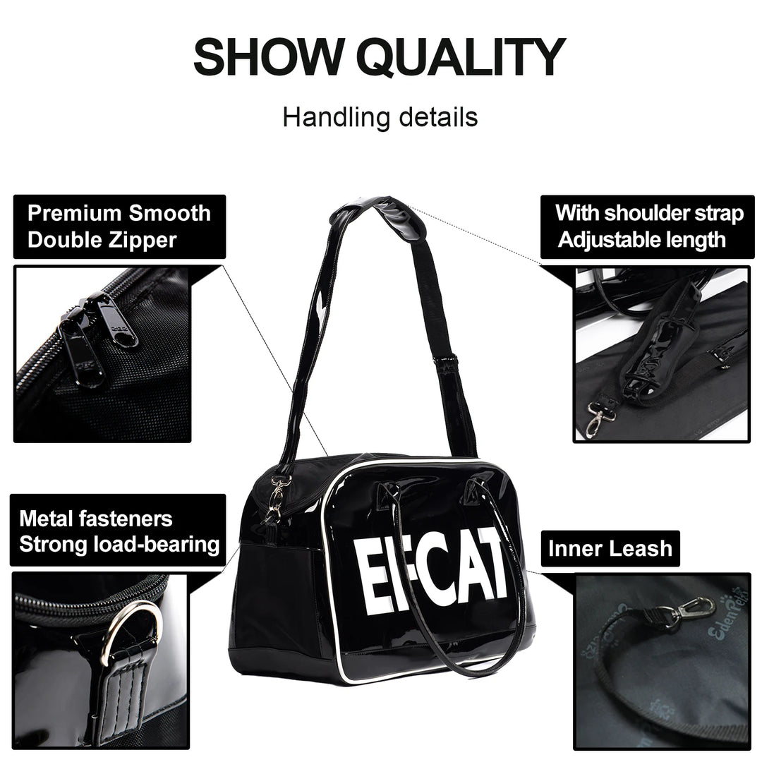 Large Pet Cat Dog Carrier Luxury Bag With 8kg Capacity, Car Seat Outdoor Hiking Travel Fashion Carrying Bag